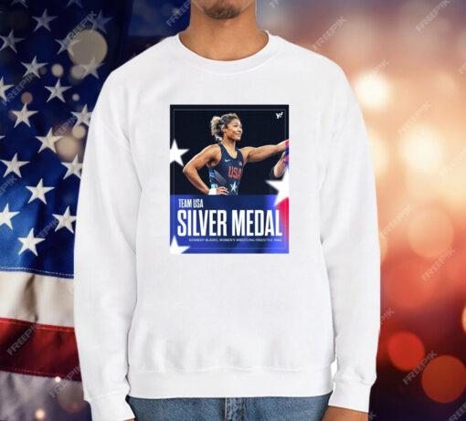 Kennedy Blades Team USA Silver Medal Women’s Wrestling Freestyle 76kg Olympic Paris 2024 T-Shirt