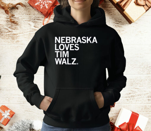 Nebraska Loves Tim Walz T-Shirt