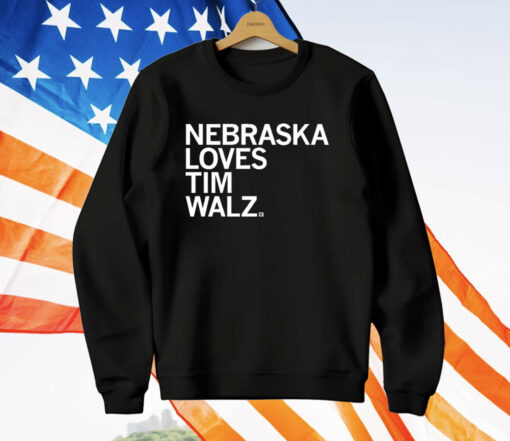 Nebraska Loves Tim Walz T-Shirt