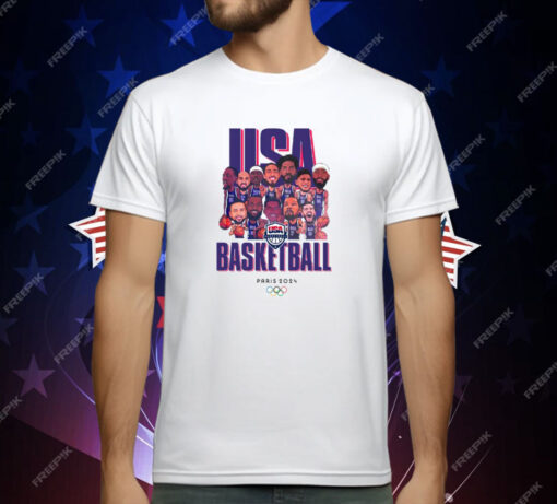 Olympic Paris 2024 Team USA Men’s Basketball Champions T-Shirt