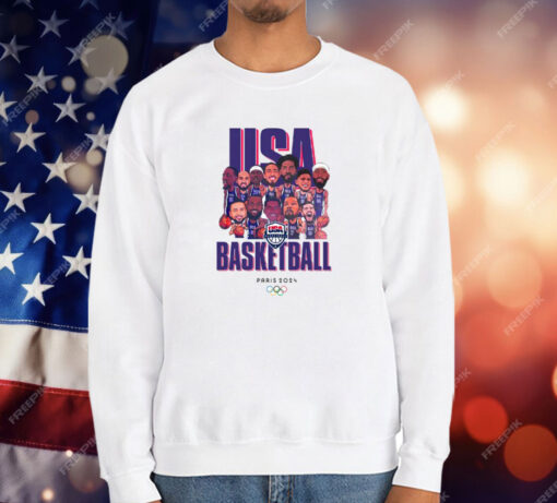 Olympic Paris 2024 Team USA Men’s Basketball Champions T-Shirt