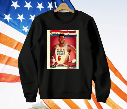 Patrick Ewing 1992 USA Basketball Dream Team Poster Painting T-Shirt