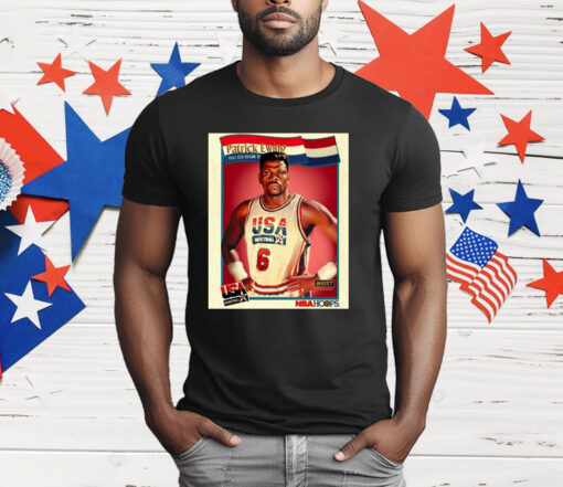 Patrick Ewing 1992 USA Basketball Dream Team Poster Painting T-Shirt