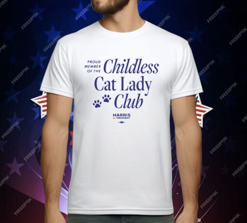 Proud Member Of The Childless Cat Lady Club T-Shirt