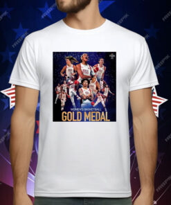 Team USA Gold Medal Women’s Basketball Olympic Paris 2024 Poster T-Shirt