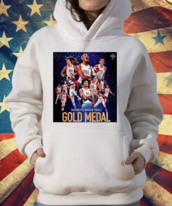 Team USA Gold Medal Women’s Basketball Olympic Paris 2024 Poster T-Shirt