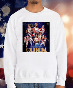 Team USA Gold Medal Women’s Basketball Olympic Paris 2024 Poster T-Shirt