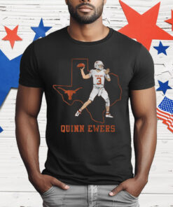 Texas Football Quinn Ewers State Star T-Shirt