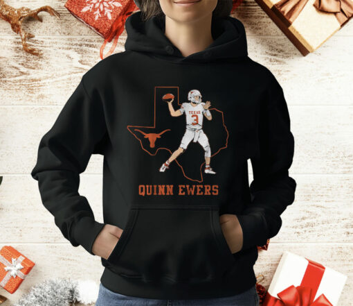 Texas Football Quinn Ewers State Star T-Shirt