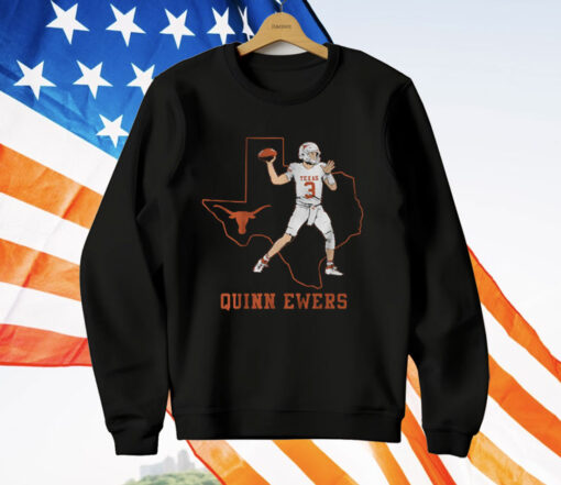 Texas Football Quinn Ewers State Star T-Shirt