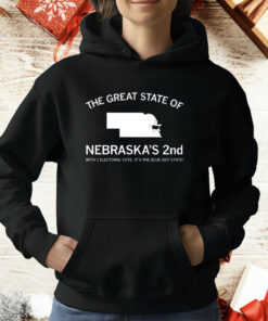 The Great State of Nebraska's 2nd with 1 Electoral Vote It's the Blue Dot State T-Shirt