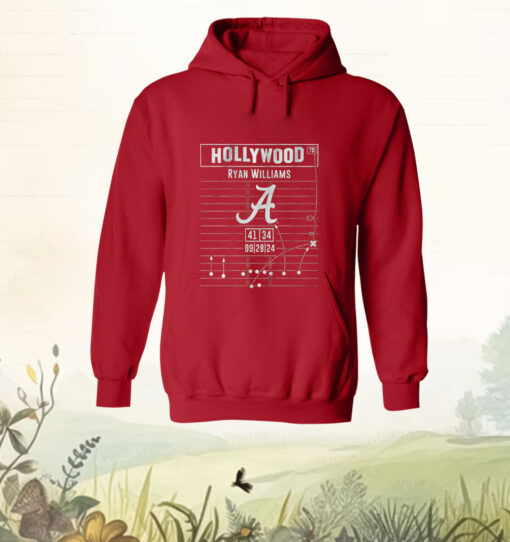 Alabama Football Ryan Williams Hollywood Ending Play Diagram Tee Shirt