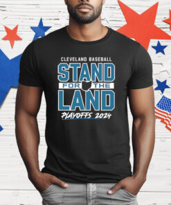 Cleveland Guardians baseball stand for the land 2024 playoffs T-Shirt