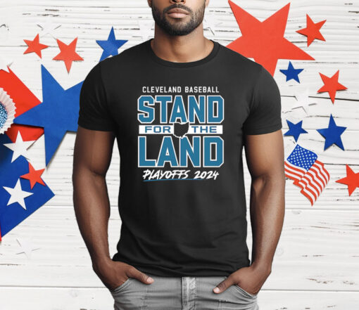 Cleveland Guardians baseball stand for the land 2024 playoffs T-Shirt