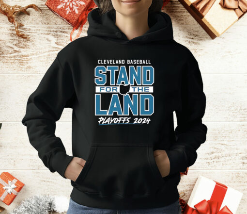 Cleveland Guardians baseball stand for the land 2024 playoffs T-Shirt