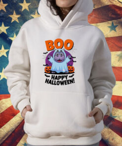 Cute Moo Deng Halloween Boo T-Shirt