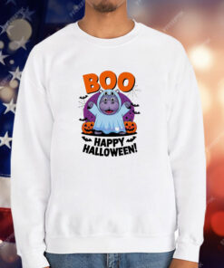 Cute Moo Deng Halloween Boo T-Shirt