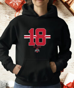 Ohio State Football Will Howard 18 Ladies Boyfriend T-Shirt