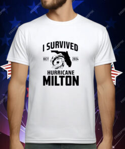 Original Oct 2024 I Survived Hurricane Milton T-Shirt