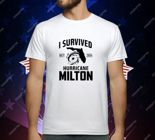 Original Oct 2024 I Survived Hurricane Milton T-Shirt