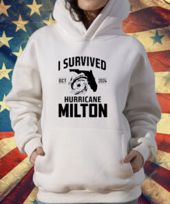 Original Oct 2024 I Survived Hurricane Milton T-Shirt