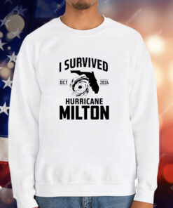 Original Oct 2024 I Survived Hurricane Milton T-Shirt