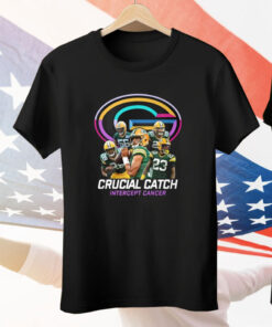 Packers Crucial Catch Intercept Cancer Tee Shirt