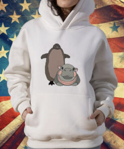 Pesto The Penguin And Moo Deng The Baby Hippo T-Shirt