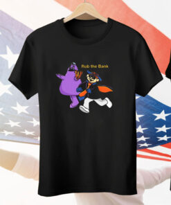 Rob the Bank New York Mets Grimace Monster Tee Shirt