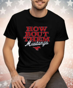 SMU Football How Bout Them Mustangs Tee Shirt