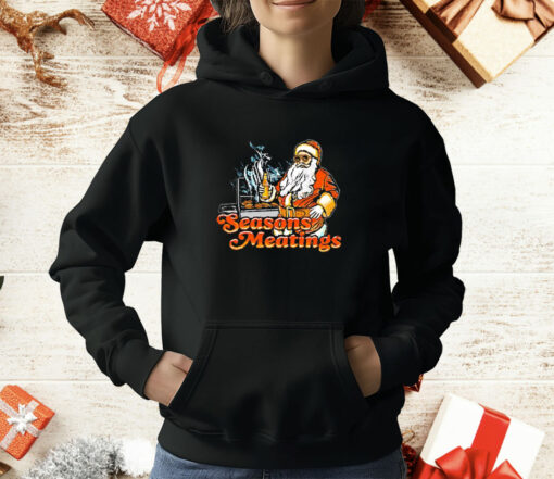 Santa seasons meatings Christmas T-Shirt