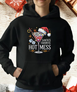 Santas favorite hot mess Christmas holiday Margarita drink T-Shirt