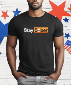 Spooky stay sober logo funny T-Shirt