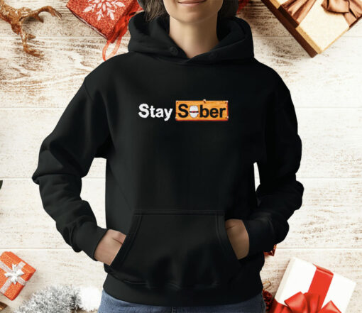 Spooky stay sober logo funny T-Shirt