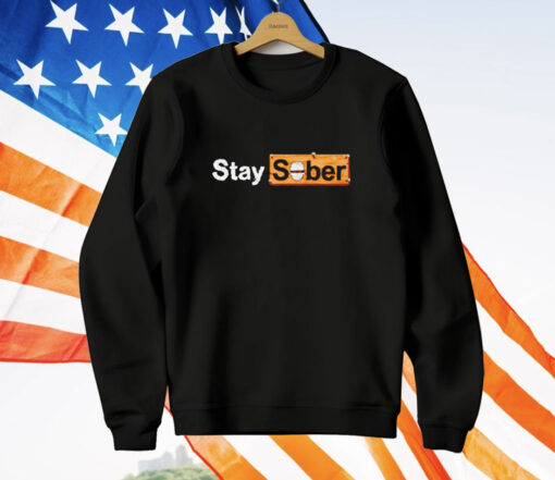 Spooky stay sober logo funny T-Shirt