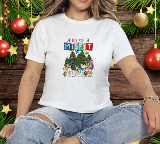 A Bit Of A Misfit Rudolph The Red Nosed Reindeer Tee Shirt