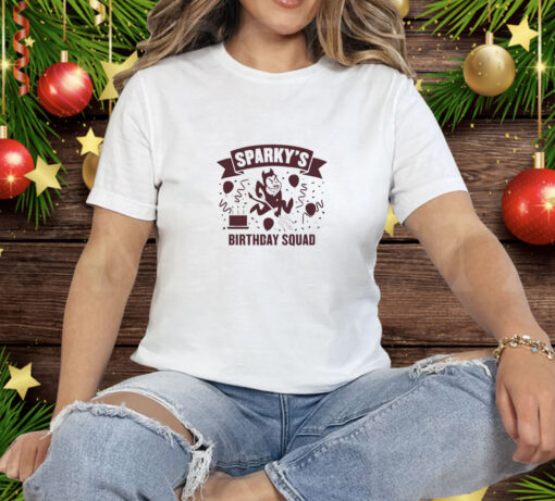 Arizona State Sun Devils Sparky’s birthday squad Tee Shirt