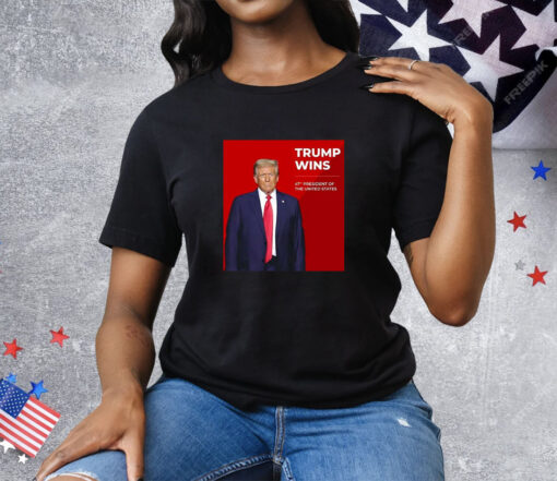 Congratulations Trump Wins 47th President Of The United States Tee Shirt