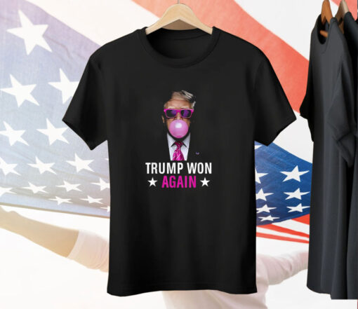 Congratulations Trump Won Again 2024 Election Vote President 47th American Tee Shirt