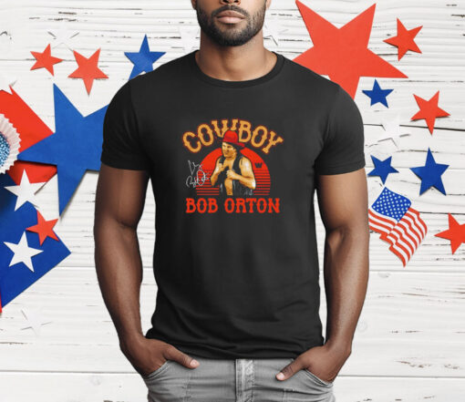 Cowboy Bob Orton Jr signature retro T-Shirt