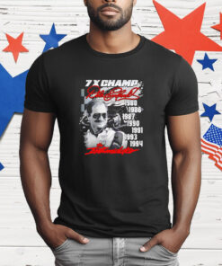 Dale Earnhardt Checkered Flag Sports Seven-Time Champion Intimidator T-Shirt