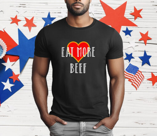 Dr Shawn Baker wearing eat more beef T-Shirt