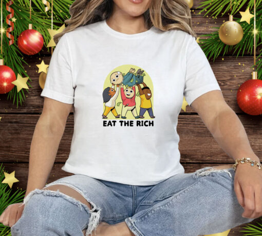 Eat the rich cartoon Tee Shirt