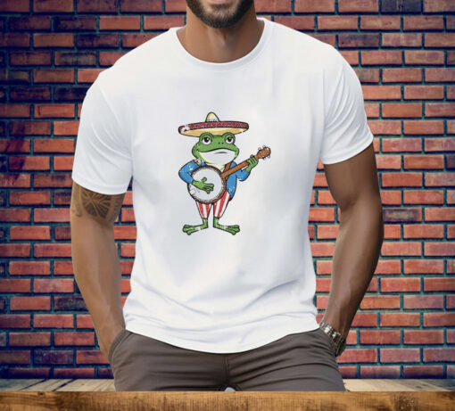 Frog playing banjo Tee Shirt