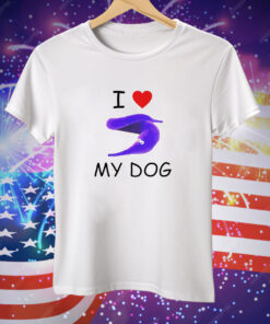 I love my dog silly worm Tee Shirt