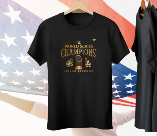 Los Angeles Dodgers 2024 World Series Champions Locker Room Parade Tee Shirt