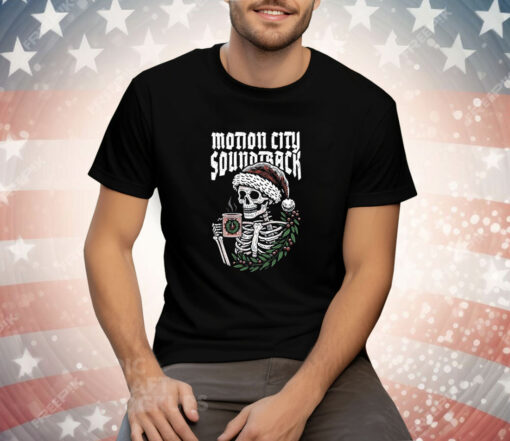 Motion City Soundtrack Skeleton Xmas Tee Shirt