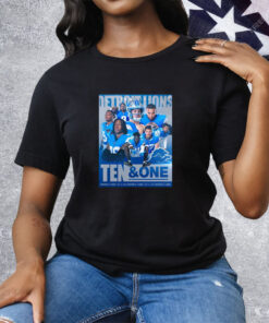 NFL Detroit Lions Ten And One Players Win It All This Year Tee Shirt