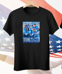 NFL Detroit Lions Ten And One Players Win It All This Year Tee Shirt