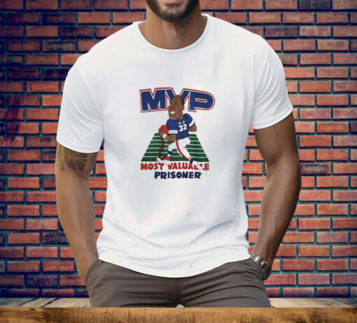 O.J. Simpson MVP Most Valuable Prisoner Caricature Tee Shirt